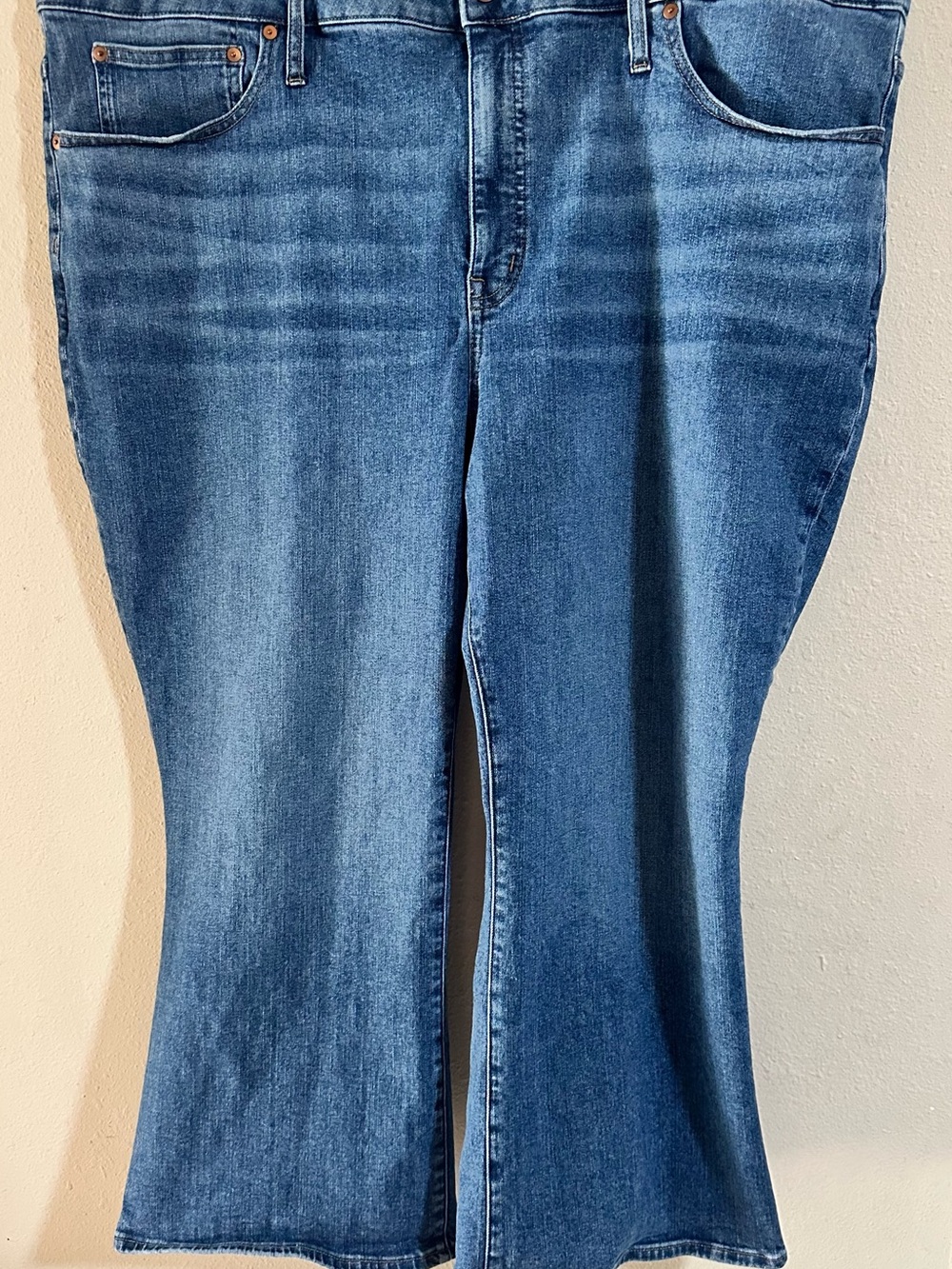 Madewell ‘Cali Demi Boot’ Women's Blue Bootcut Jeans-Plus Size